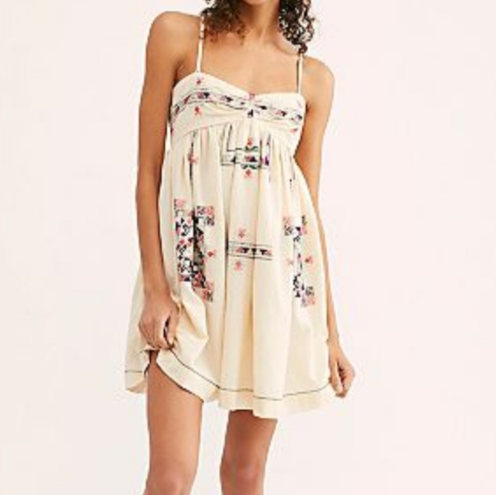 Free People Embroidered Mini Dress - Picture 3 of 6